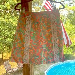 Lilly Pulitzer retro style skirt with pockets